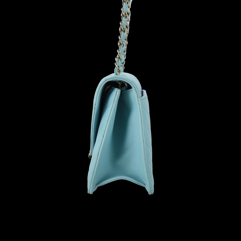 CHANEL シャネル/シェブロンVステッチチェーンショルダー/ライトブルー//271*****/SAランク/24