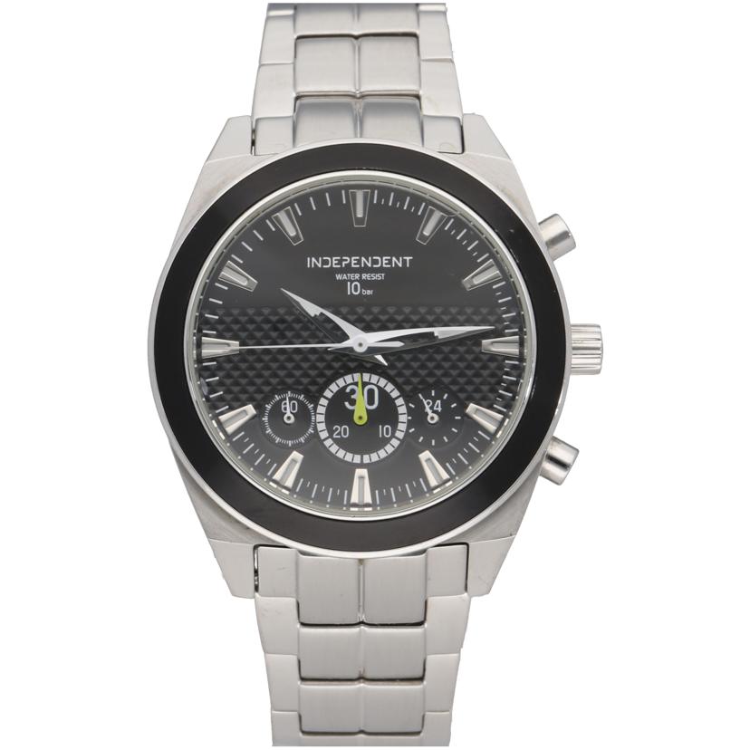 INDEPENDENT インディペンデント/INDEPENDENT/ 黒文字盤/ メンズクォーツ/J550-002675-02//9N0***/ABランク/70