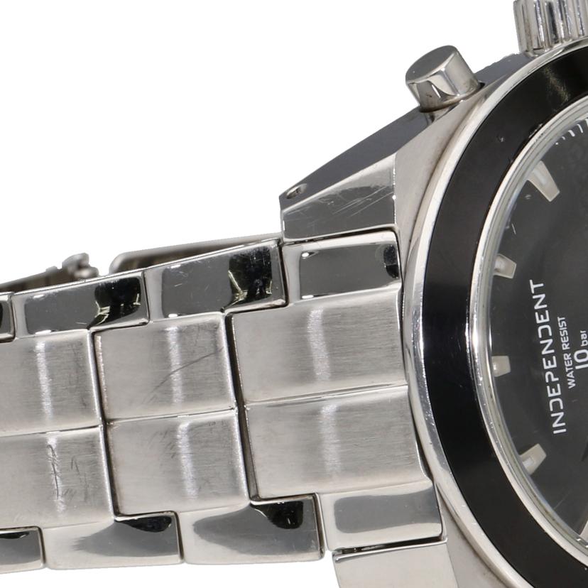 INDEPENDENT インディペンデント/INDEPENDENT/ 黒文字盤/ メンズクォーツ/J550-002675-02//9N0***/ABランク/70