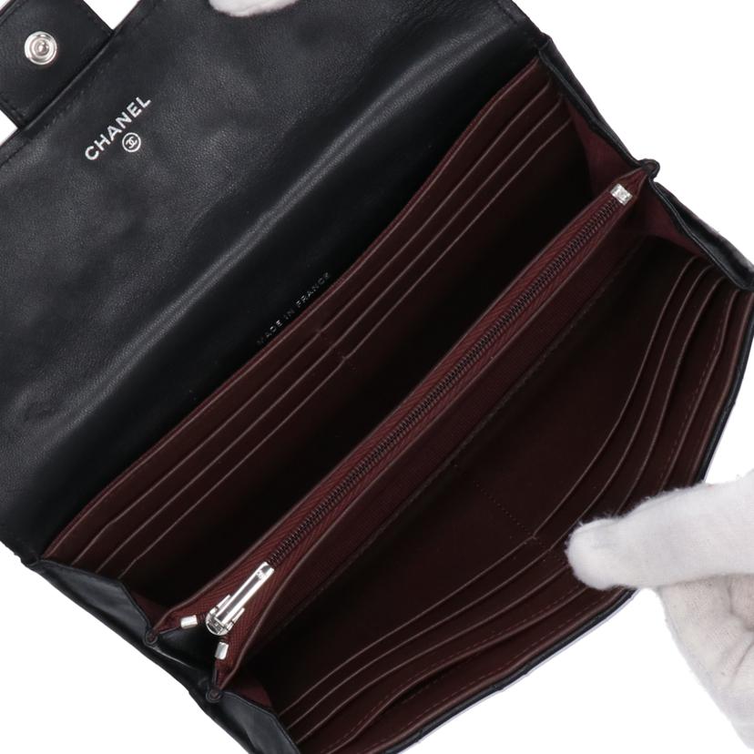 CHANEL シャネル/ロングフラップウオレット/マトラッセ/AP0241 //318*****/Bランク/93