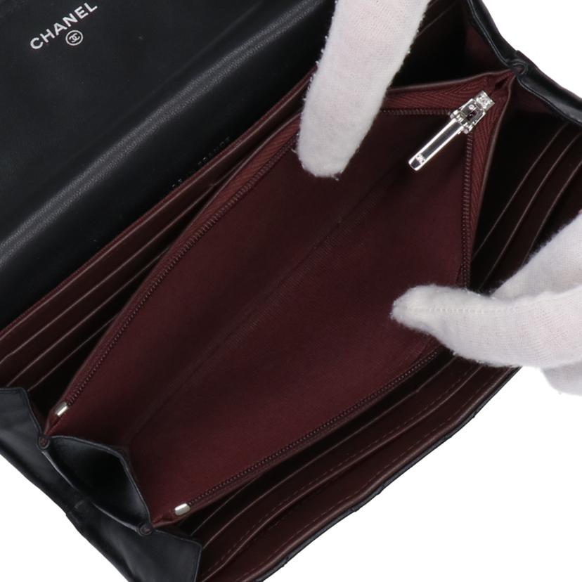 CHANEL シャネル/ロングフラップウオレット/マトラッセ/AP0241 //318*****/Bランク/93