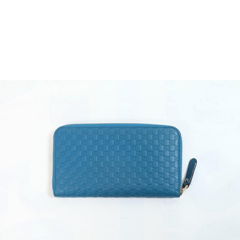 GUCCI グッチ/マイクログッチシマ ラウンドファスナー長財布/449391//527***/Bランク/71