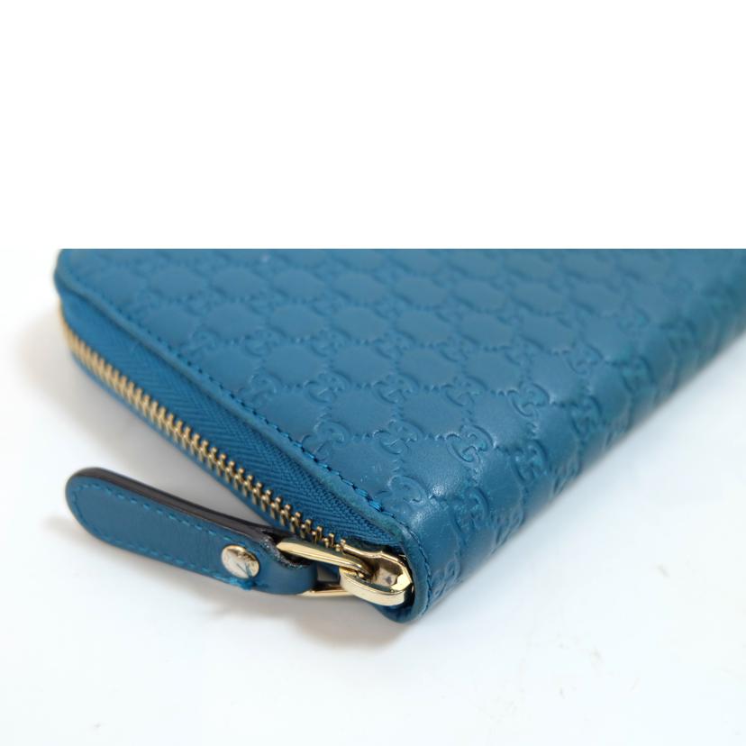 GUCCI グッチ/マイクログッチシマ ラウンドファスナー長財布/449391//527***/Bランク/71