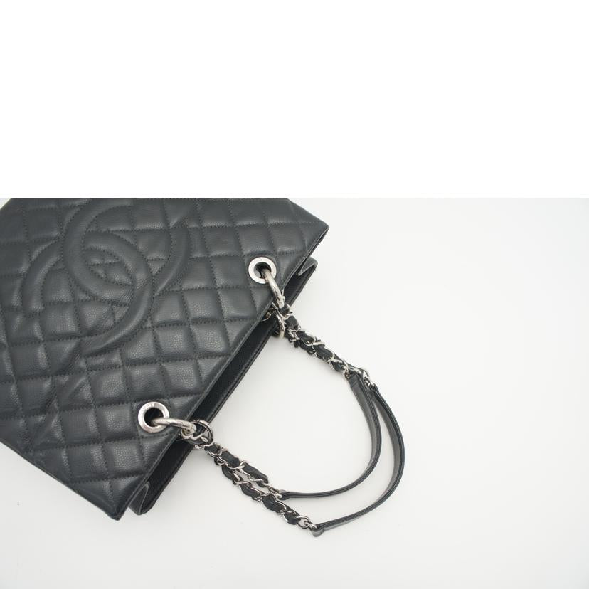 CHANEL シャネル/マトラッセキャビアスキンGSTチェーントート//182*****/ABランク/75