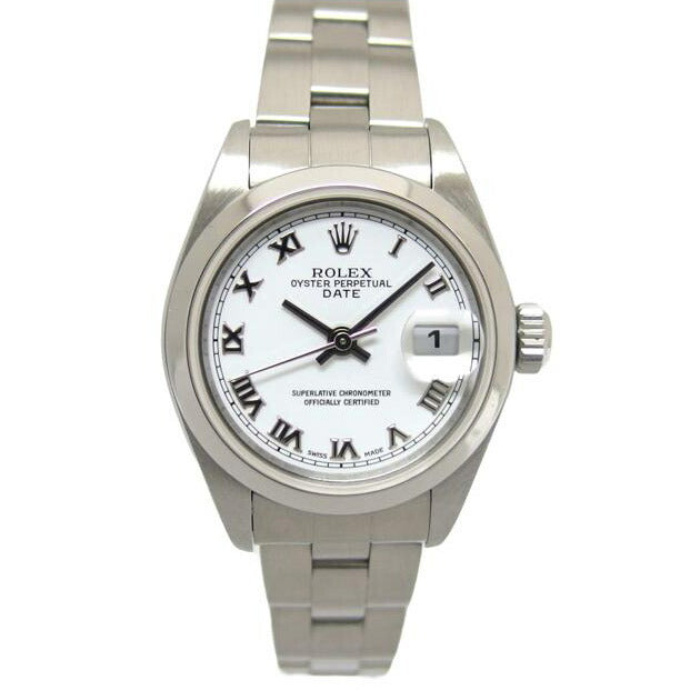 ROLEX ロレックス/オイスターパーペチュアルデイト/ホワイトローマン文字盤/自動巻き/レディース/79160//P58****/Aランク/04