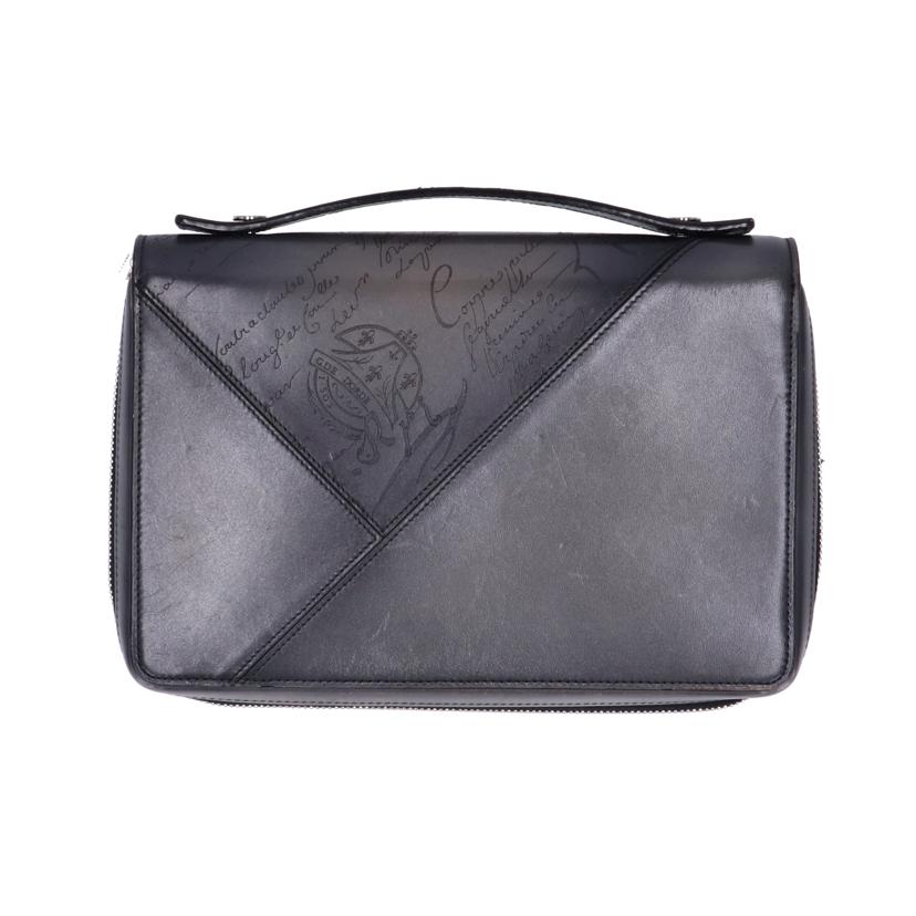 Berluti ベルルッティ/イタウバワイドパッチワークスクリットレザーロングジップウォレット//ABランク/75