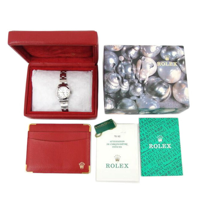 ROLEX ロレックス/オイスターパーペチュアルデイト/ホワイトローマン文字盤/自動巻き/レディース/79160//P58****/Aランク/04