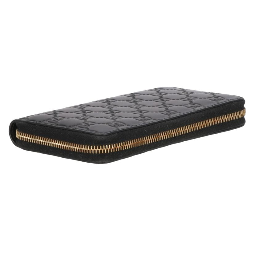 GUCCI グッチ/グッチシマ レザーラウンドファスナー財布/409342//493***/ABランク/09