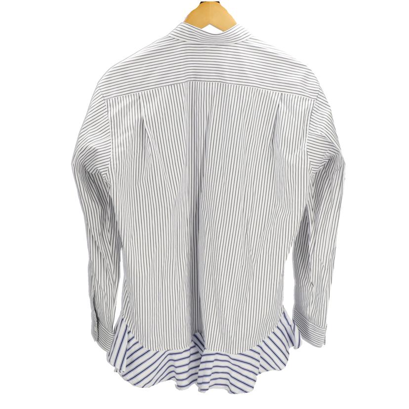 コムデギャルソン コムデギャルソン/フリルストライプ長袖シャツ/FK-B039//ABランク/93