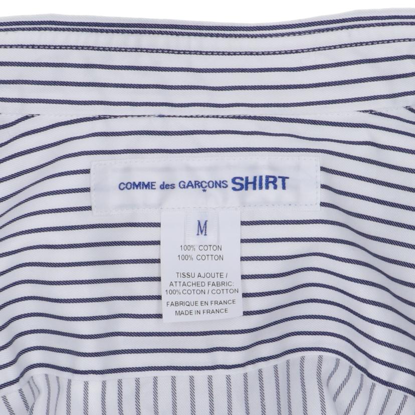 コムデギャルソン コムデギャルソン/フリルストライプ長袖シャツ/FK-B039//ABランク/93