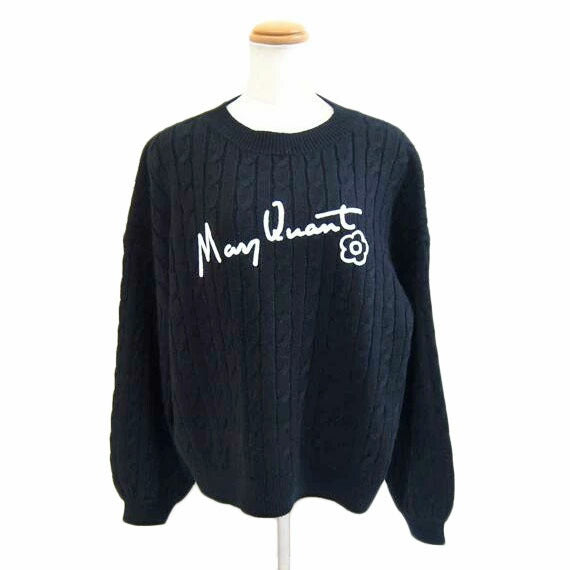 MARY QUANT マリークワント/MARY QUANT サインロゴケーブルプルオーバー//Sランク/71
