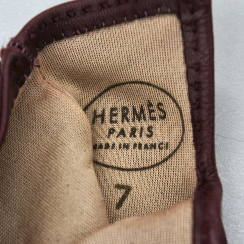 HERMES エルメス/レザーグローブ/ケリー金具//ABランク/94