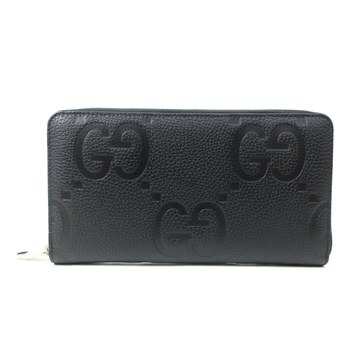 GUCCI グッチ/ジャンボGGジップアラウンドウォレット 長財布 ブラック/739482//ABランク/65