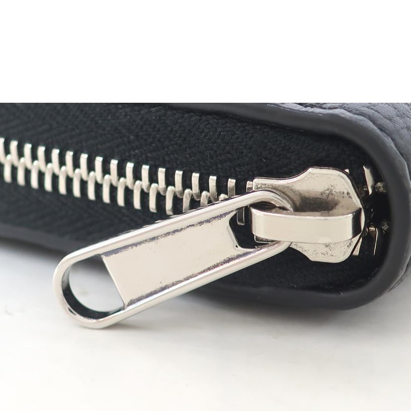 GUCCI グッチ/ジャンボGGジップアラウンドウォレット 長財布 ブラック/739482//ABランク/65