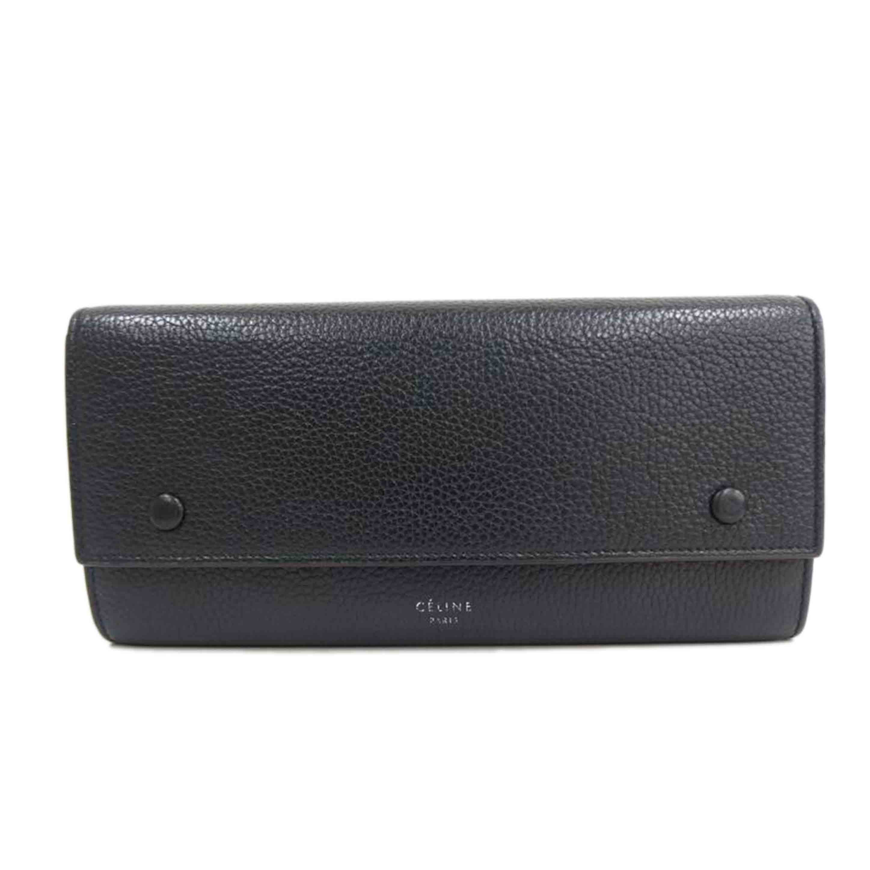 CELINE セリーヌ/マルチファンクション長財布/ブラック/イエロー//Bランク/82
