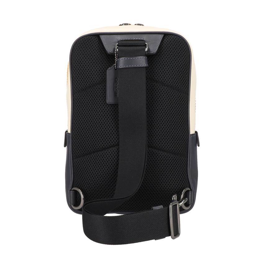 COACH コーチ/トラックパックレザーカラーブロックボディバッグ/C9960//B22**/Aランク/09
