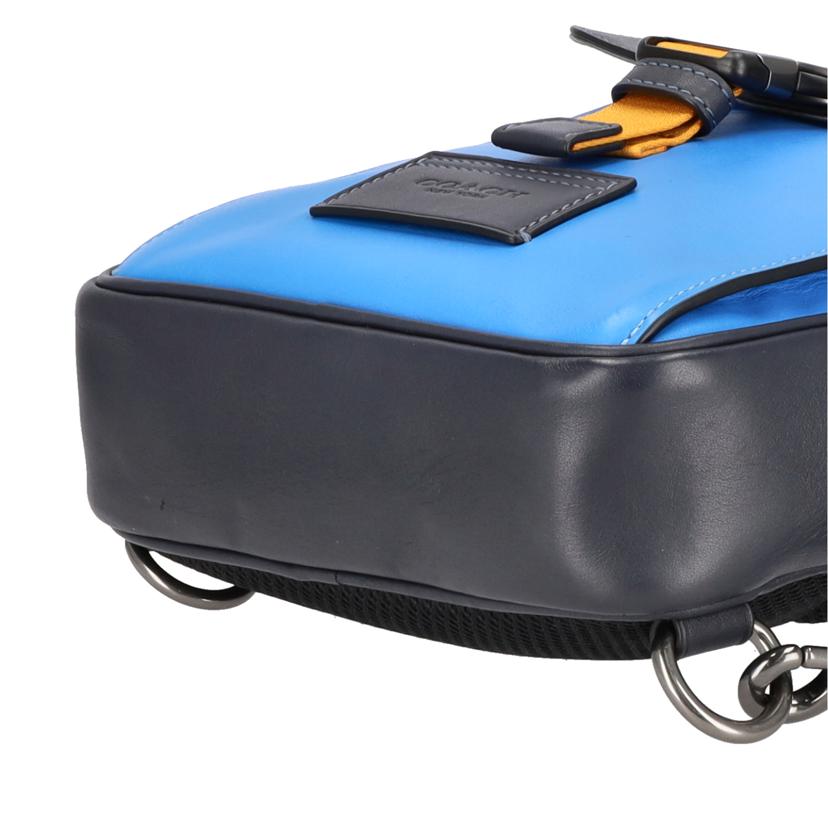 COACH コーチ/トラックパックレザーカラーブロックボディバッグ/C9960//B22**/Aランク/09