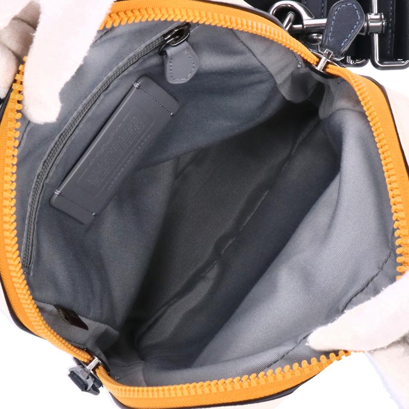 COACH コーチ/トラックパックレザーカラーブロックボディバッグ/C9960//B22**/Aランク/09