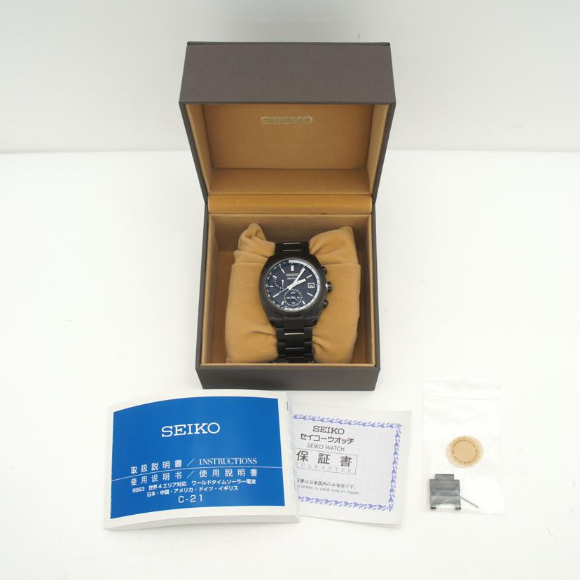 SEIKO セイコー/アストロン/電波ソーラー/チタニウム/クオーツ/8B63-0BA0//124***/ABランク/91