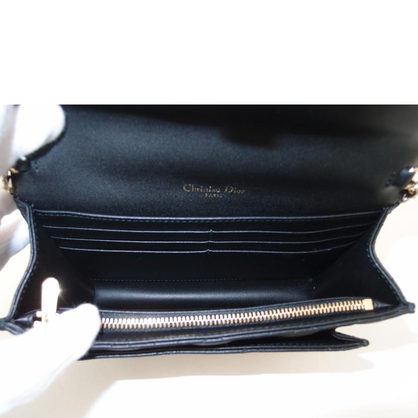 ChristianDior クリスチャンディオール/MrDiorデイリーチェーンポーチショルダー/カナージュ/ブラック/S0937ONMJ//Aランク/69