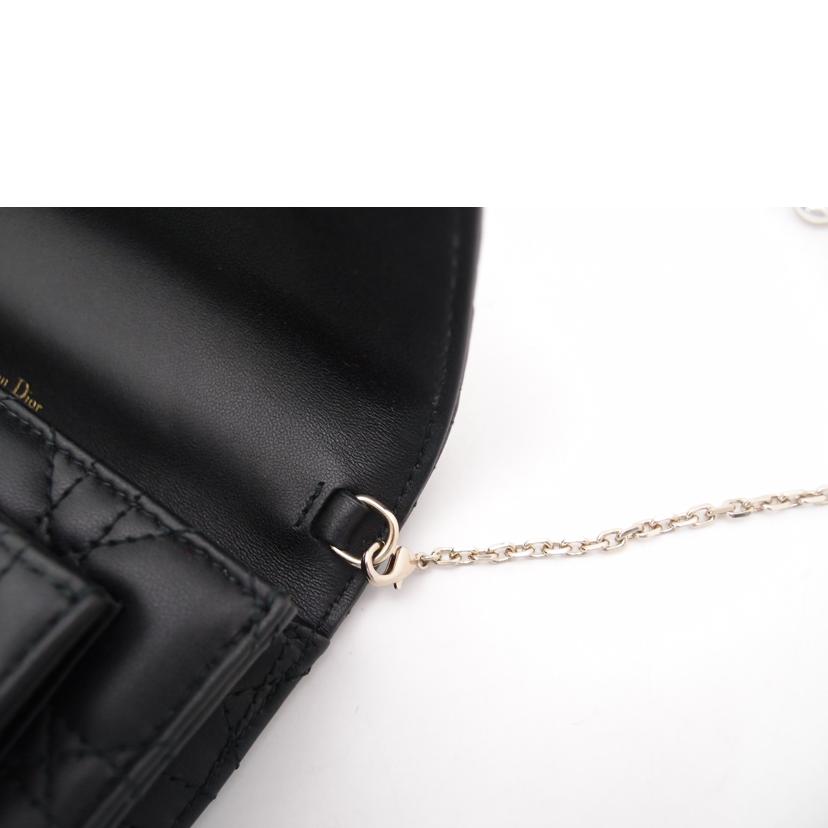 ChristianDior クリスチャンディオール/MrDiorデイリーチェーンポーチショルダー/カナージュ/ブラック/S0937ONMJ//Aランク/69