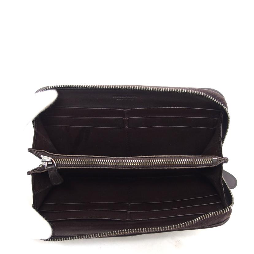 BOTTEGA VENETA ボッテガヴェネタ/イントレチャート/ラウンドファスナー長財布/ブラウン//B03*******/Bランク/04