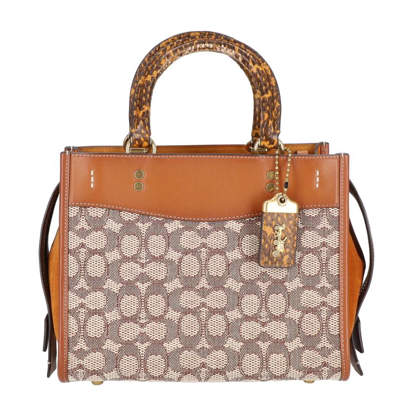 COACH コーチ/ローグ25シグネチャーテキスタイルジャガードウィズスネークスキンディティール/C5467//M21**/ABランク/09
