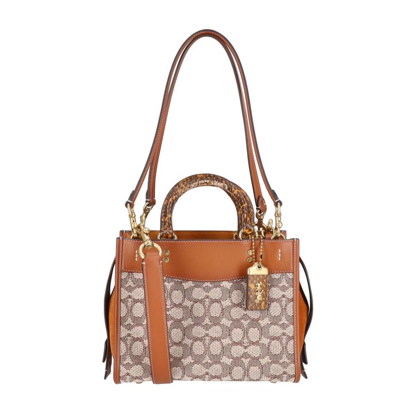 COACH コーチ/ローグ25シグネチャーテキスタイルジャガードウィズスネークスキンディティール/C5467//M21**/ABランク/09