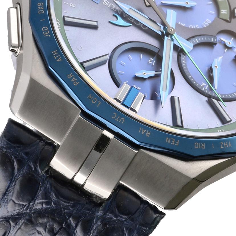 CASIO カシオ/オシアナスマンタ/ソーラー電波/阿波藍/クロコダイルレザー/OCW-S5000APL-2AJF//201********/Aランク/75