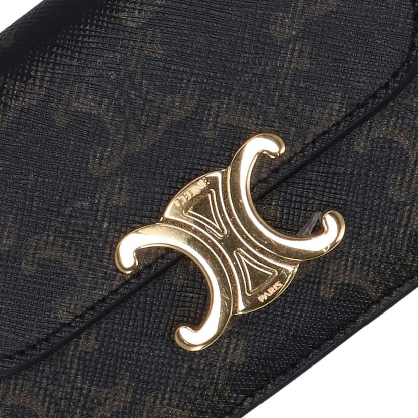 CELINE セリーヌ/トリオンフラップ付きカードホルダー/トリオンフキャンバス/10I582CPJ.04LU//Aランク/94