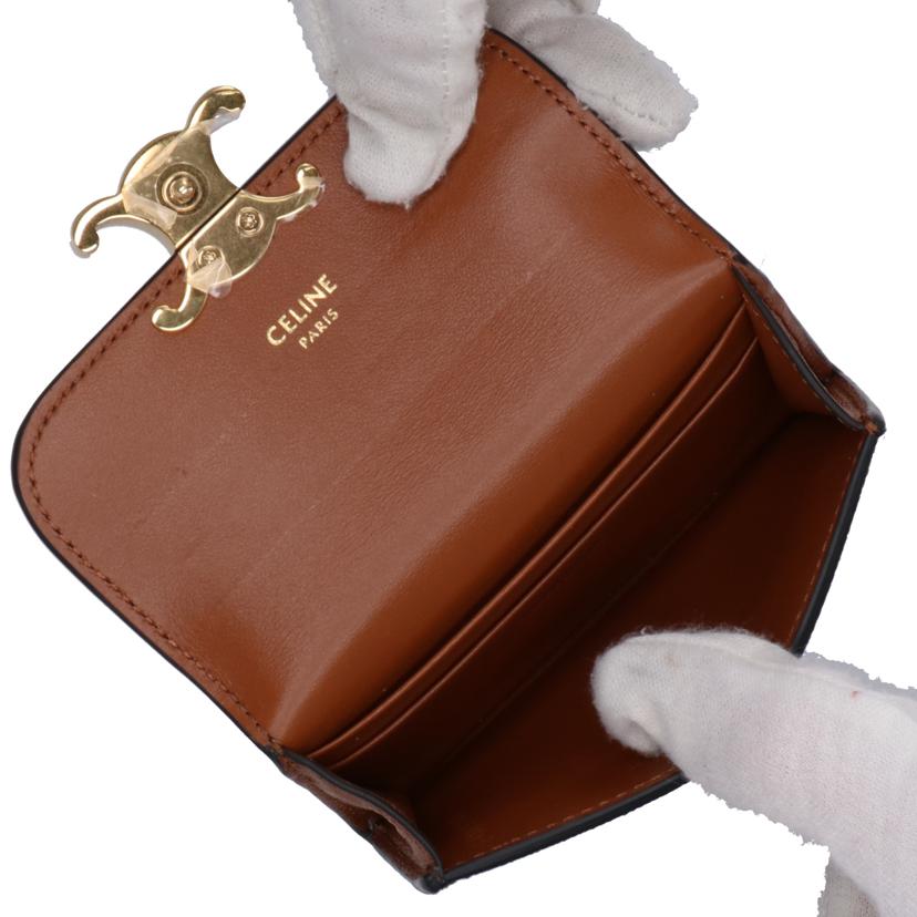 CELINE セリーヌ/トリオンフラップ付きカードホルダー/トリオンフキャンバス/10I582CPJ.04LU//Aランク/94