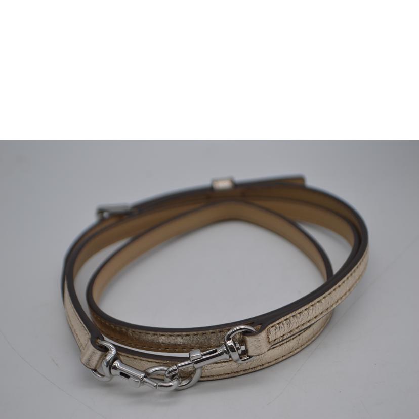TORY BURCH トリーバーチ/ペリーメタリックゴールドミニヘ2wayレザートート/152372 272//ABランク/89