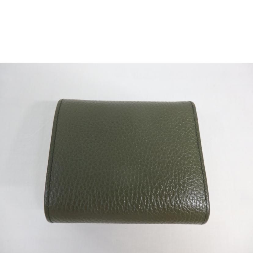 GUCCI グッチ/GGマーモント/ダブルG/ミディアムウォレット/緑/598587//493***/ABランク/84