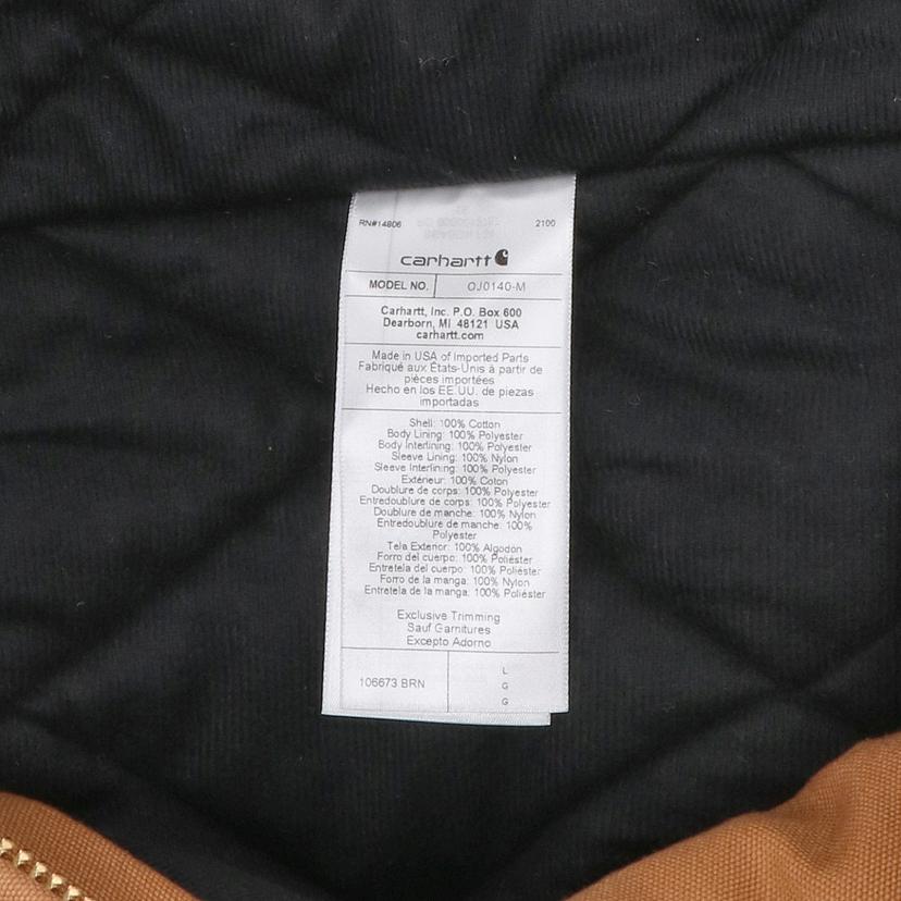 carhartt カーハート/アクティブジャケット/ブラウン/0J0140-M//ABランク/42