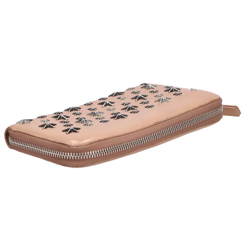 JIMMY CHOO ジミーチュウ/スタースタッズラウンドファスナー長財布//Bランク/94