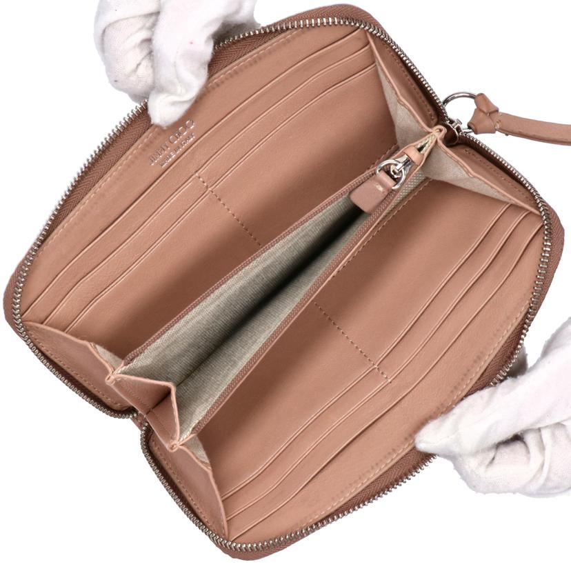 JIMMY CHOO ジミーチュウ/スタースタッズラウンドファスナー長財布//Bランク/94