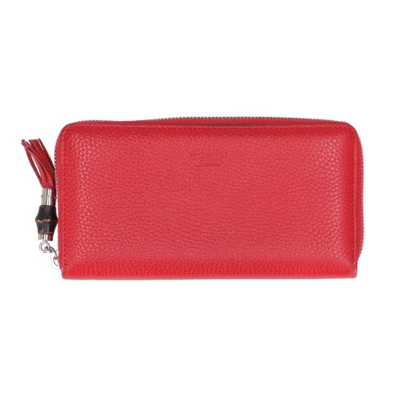 GUCCI グッチ/バンブ-タッセルラウンドファスナー/レッド/307984//041*/ABランク/91