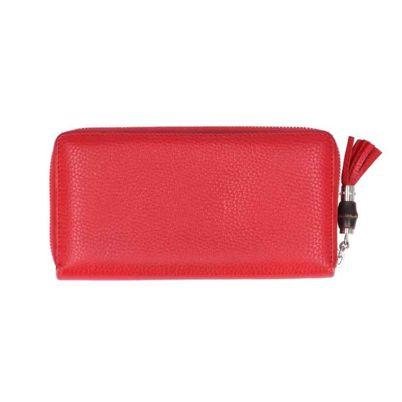 GUCCI グッチ/バンブ-タッセルラウンドファスナー/レッド/307984//041*/ABランク/91