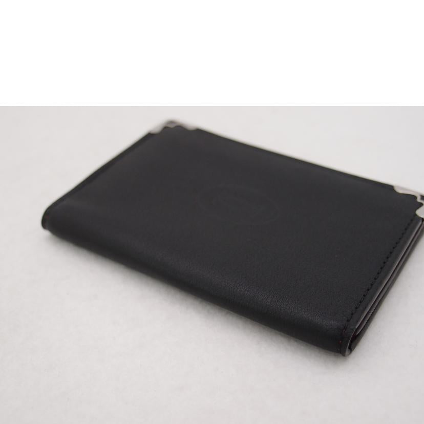 Cartier カルティエ カードケース 黒 メンズ/マストドゥカルティエ名刺入れ/ブラック/L3001367//Aランク/69