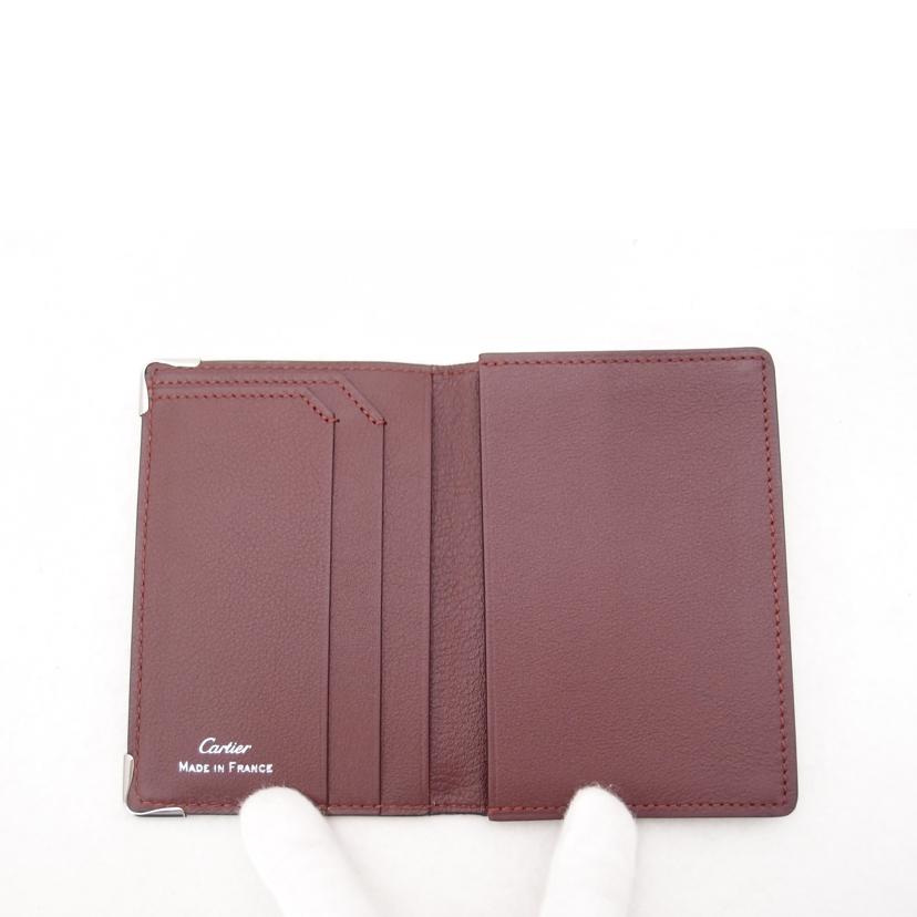 Cartier カルティエ カードケース 黒 メンズ/マストドゥカルティエ名刺入れ/ブラック/L3001367//Aランク/69