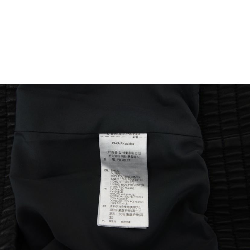 adidas アディダス/adidas フェイクレザー トラックジャケット BK//ABランク/78