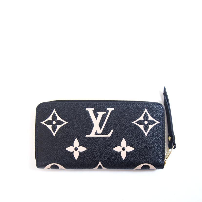 LOUIS VUITTON ルイヴィトン/ジッピー・ウォレット ブラック ベージュ/ モノグラム・アンプラント/M80481//RFI*/ABランク/71