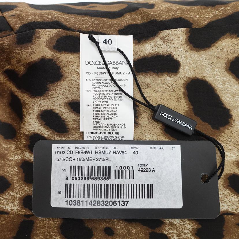 DOLCE&GABBANA ドルチェ&ガッバーナ/ノースリーブワンピース/F6B6WT//49223/ABランク/88
