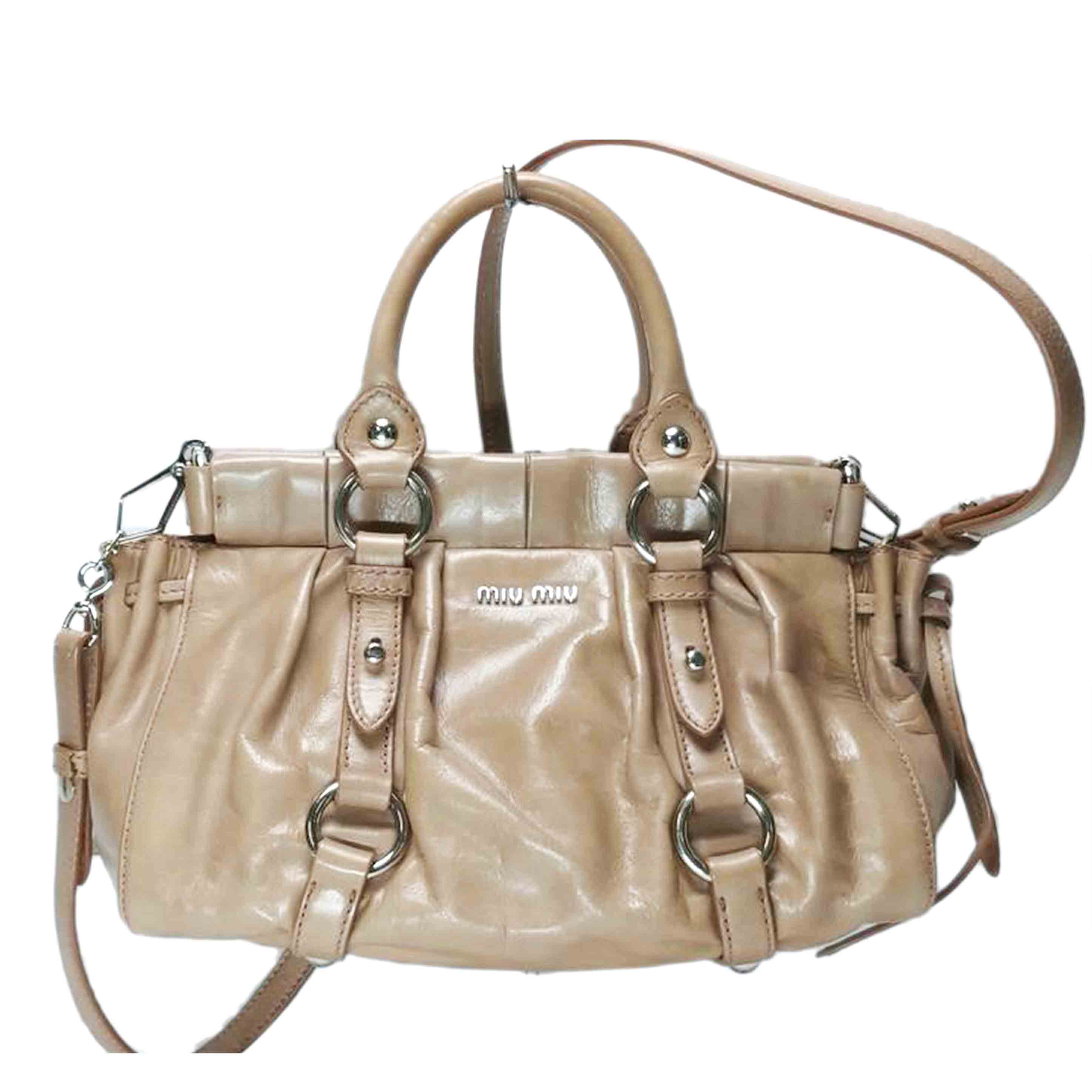 miumiu ミウミウ/2WAY ショルダーハンドバッグ/RN0647//514**/ABランク/52