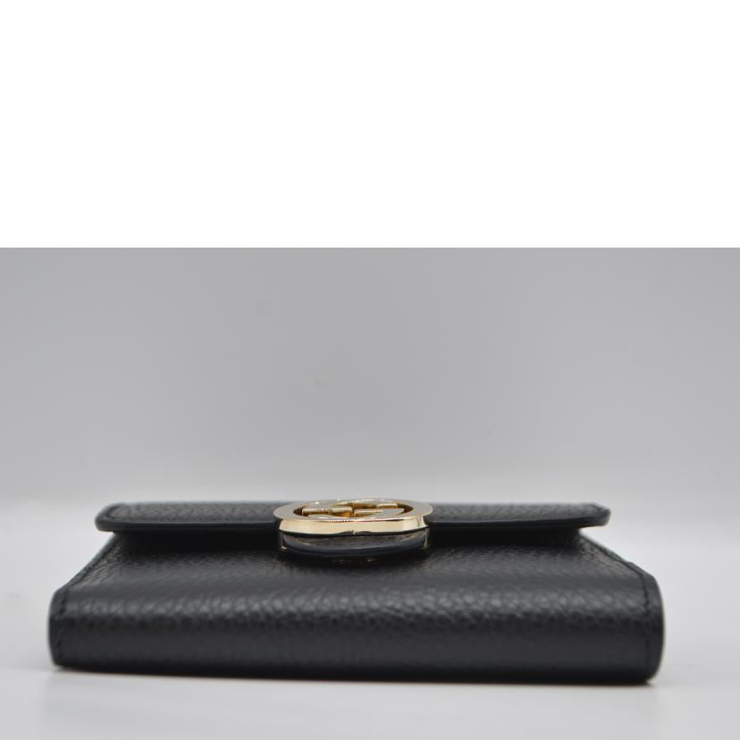 GUCCI グッチ/インターロッキングGコンパクトレザー財布/598167//114*/SAランク/89