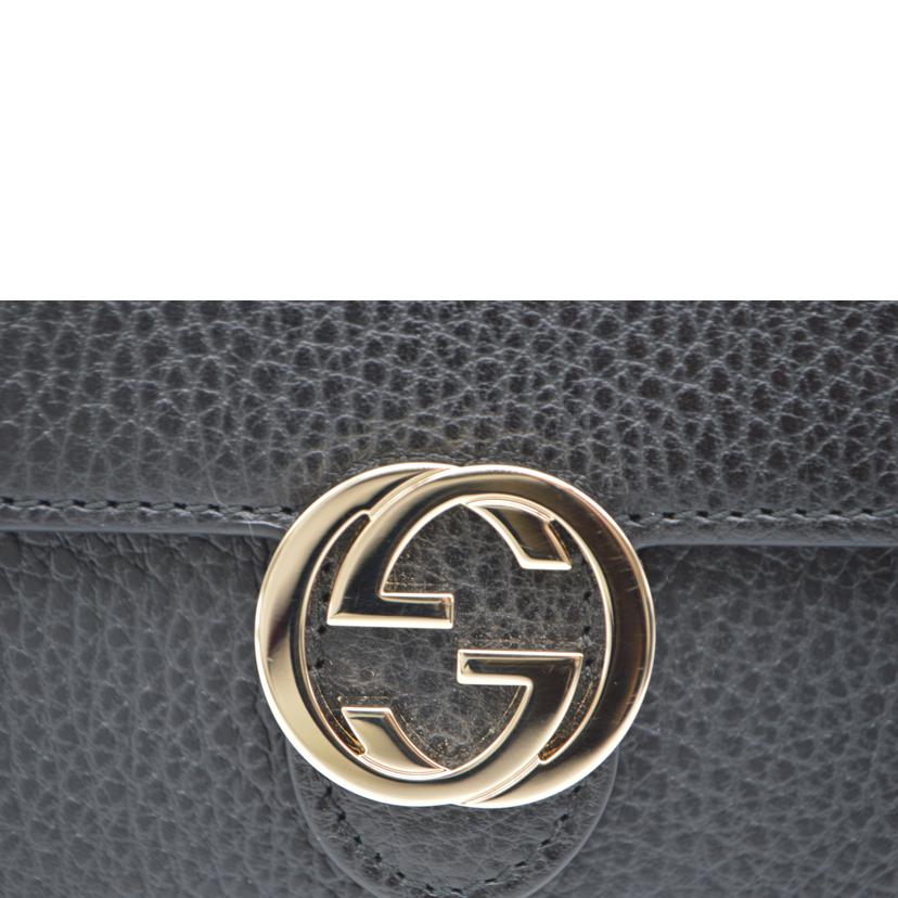 GUCCI グッチ/インターロッキングGコンパクトレザー財布/598167//114*/SAランク/89