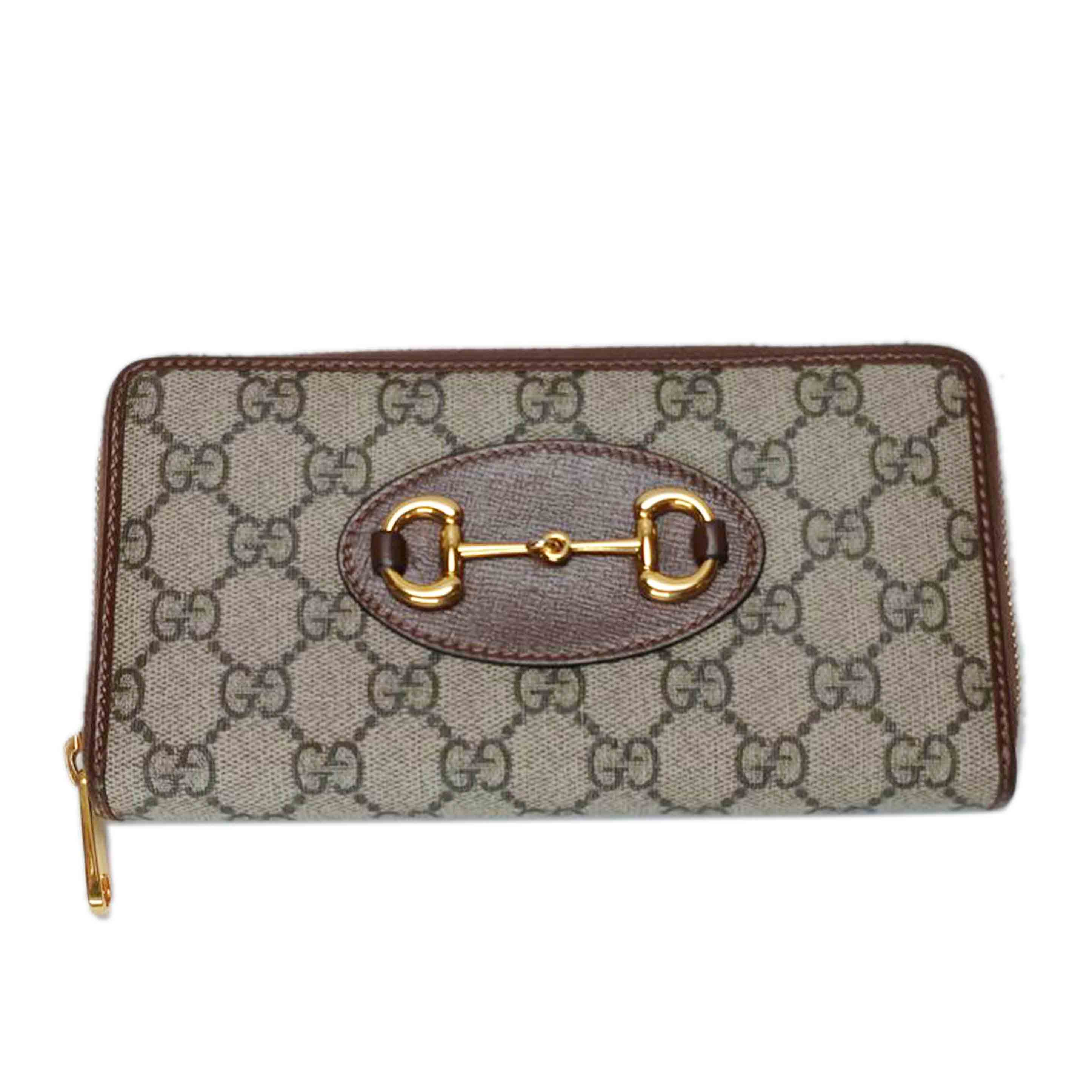GUCCI グッチ/GGスプリーム ホースビット ラウンドファスナー長財布/621889//493***/Bランク/52