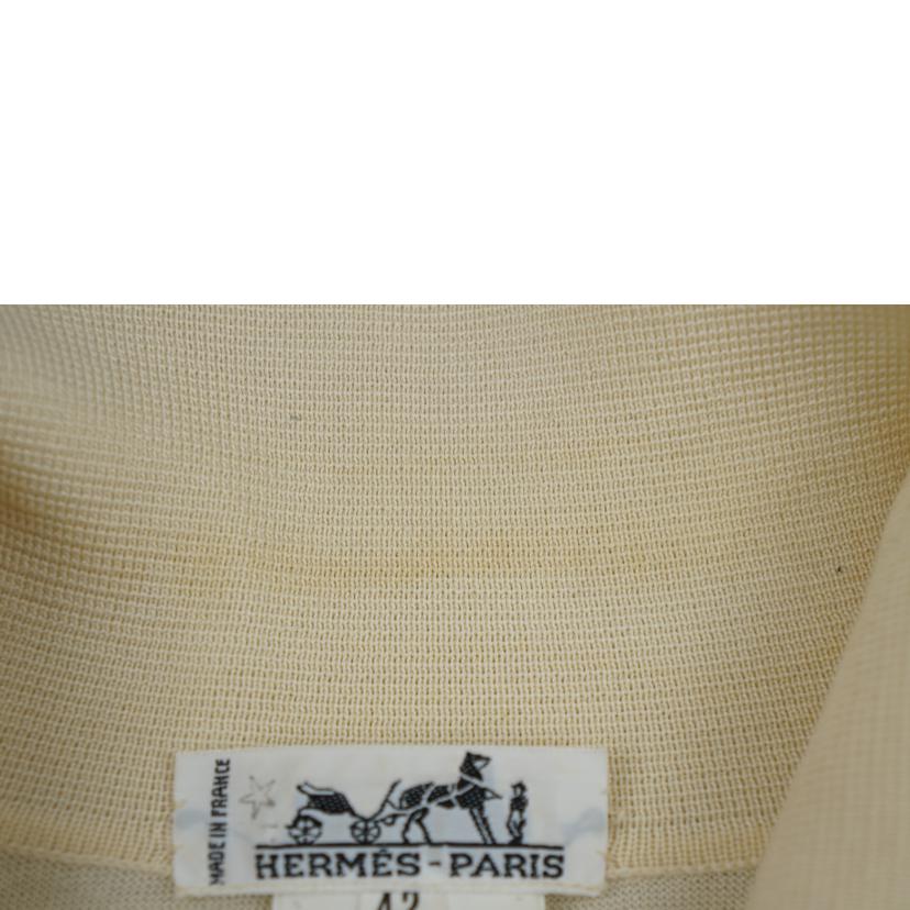 HERMES エルメス/HERMES シルクコットン切替シャツ//ABランク/67