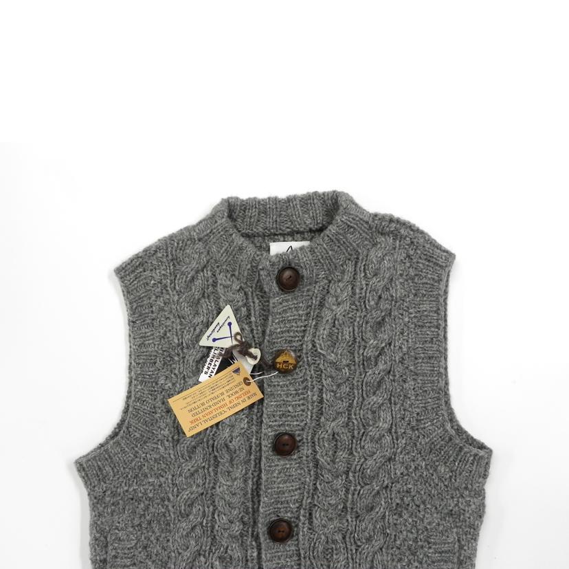 HIMALAYANCLIMBERS HAND-KNIT ヒマラヤンクライマーズ ハンドニット/HIMALAYANCLIMBERS HAND-KNIT/前開きベスト/HCK-F58//SAランク/81