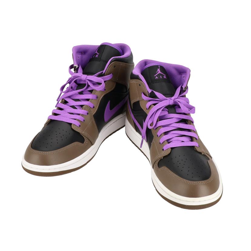NIKE ナイキ/AIR JORDAN 1 MID 茶×紫/DQ8426-215//ABランク/42
